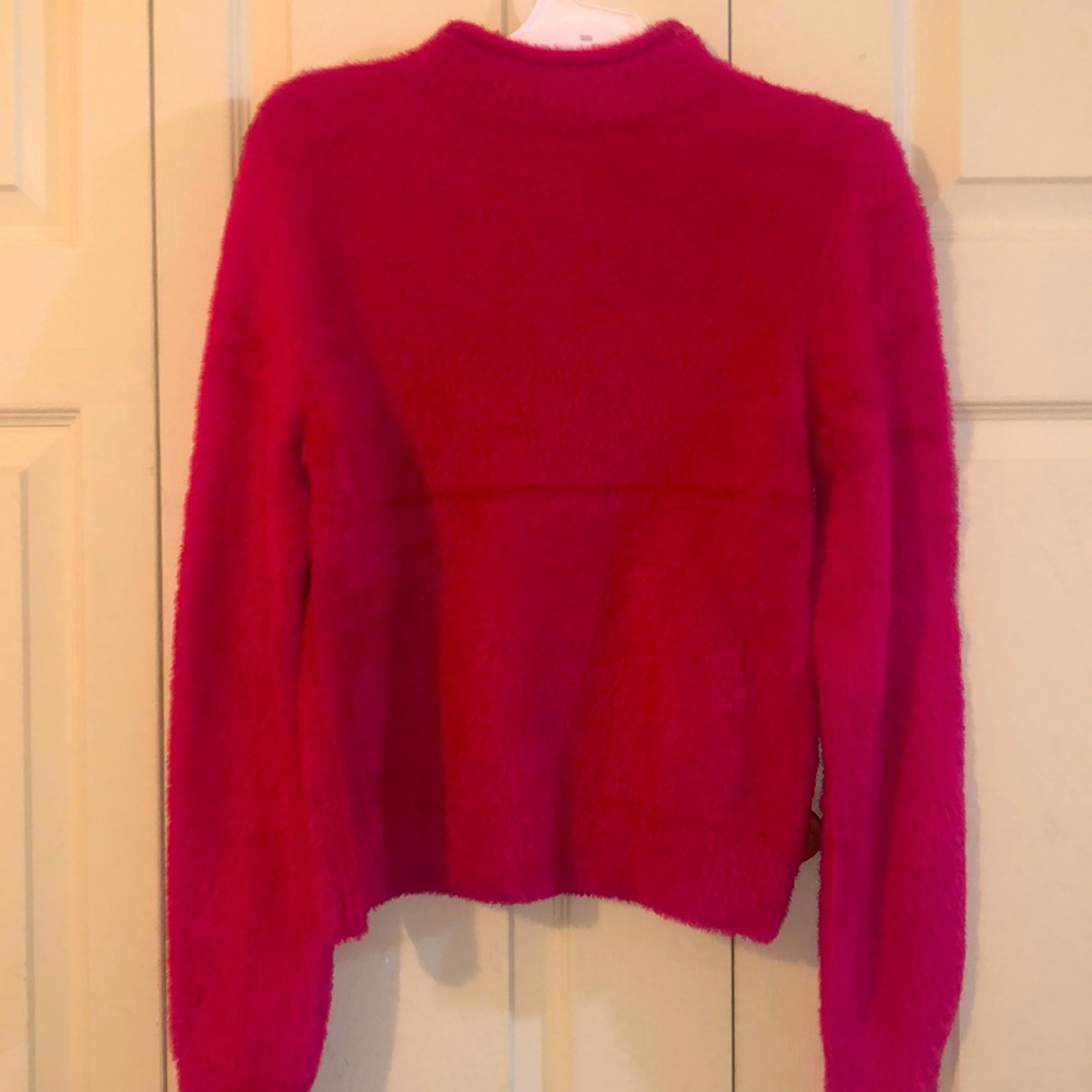 Warm Comfy Pink Furry Sweater Juniors Small